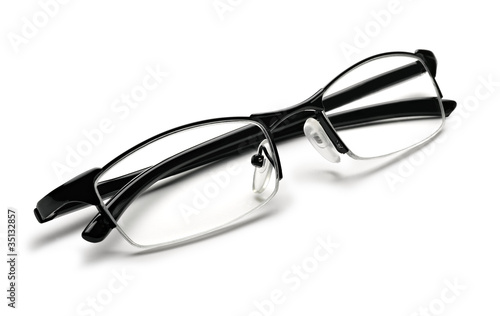 reading glasses isolated on white