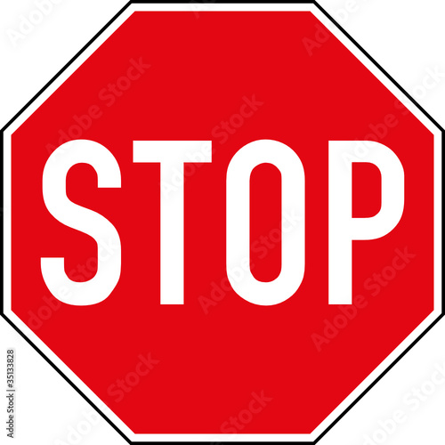 Stoppschild Stop anhalten Schild Zeichen Symbol