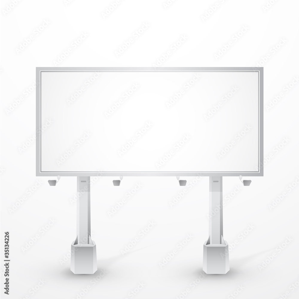 Vector realistic billboard