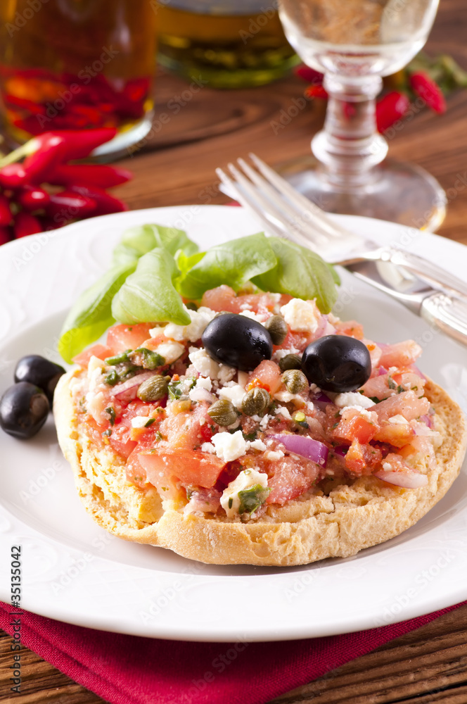 Le Freselle mit Bruschetta Le Freselle mit Bruschetta