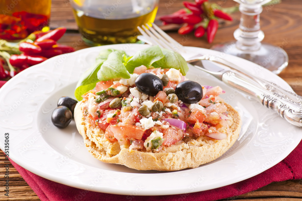 Le Freselle mit Bruschetta Le Freselle mit Bruschetta