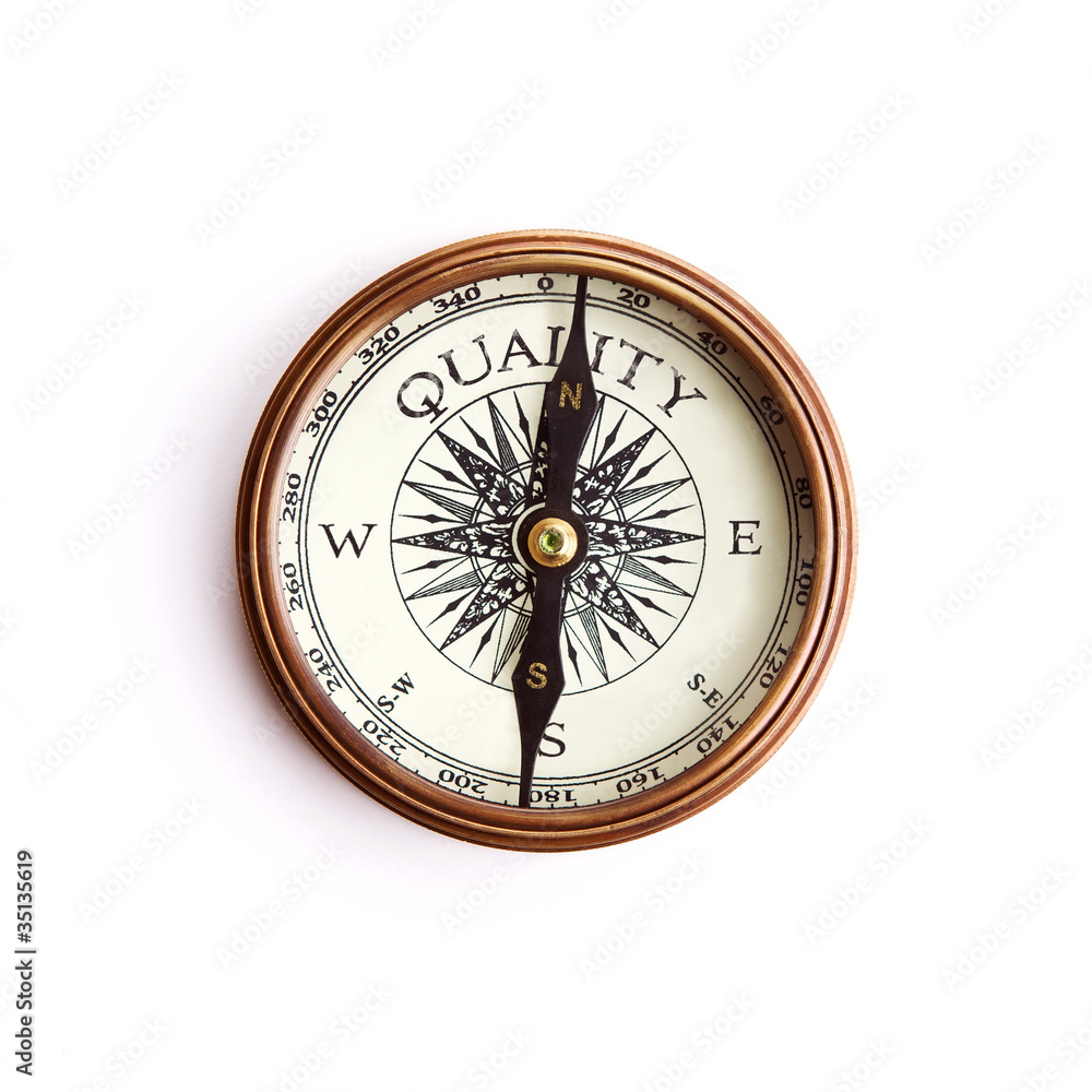 Quality concept, isolated with clipping paths Quality concept, isolated with clipping paths
