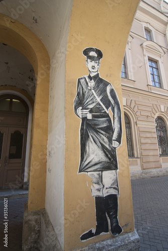 Straßenkunst in St. Petersburg