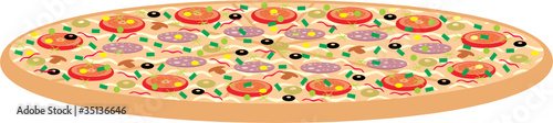 Pizza. vector