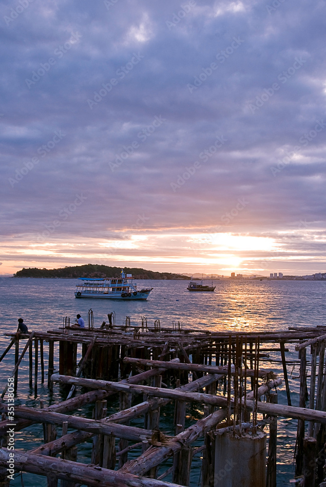 Sunrise In the construction