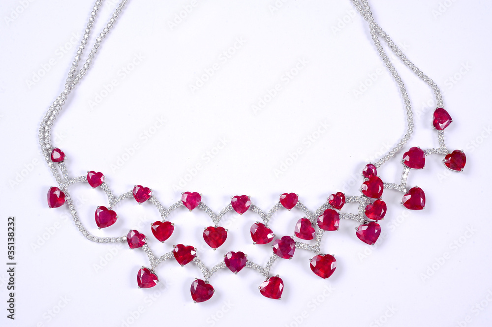 Obraz premium Necklace with gemstones