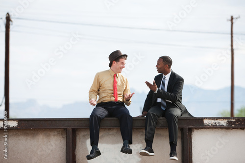 Talking and Sitting on a Wall