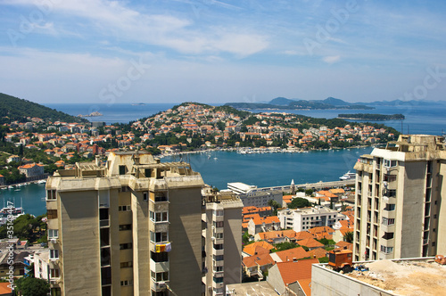 Concrete houses in Dubrovnik, Croatia