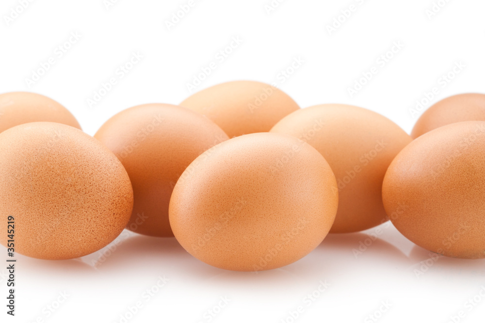 eggs isolated on white eggs isolated on white