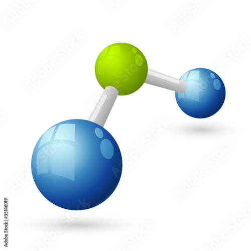 Water molecule photo