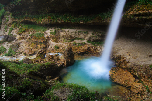 Obraz na płótnie Peričnik Waterfall w salonie