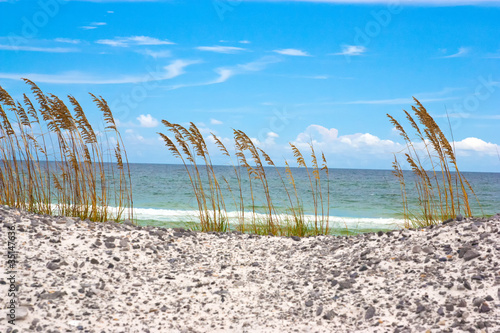 A beach off of the Emerald Coast of Florida. photo