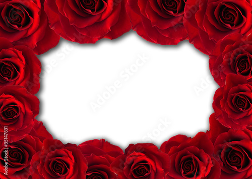Roses frame card.