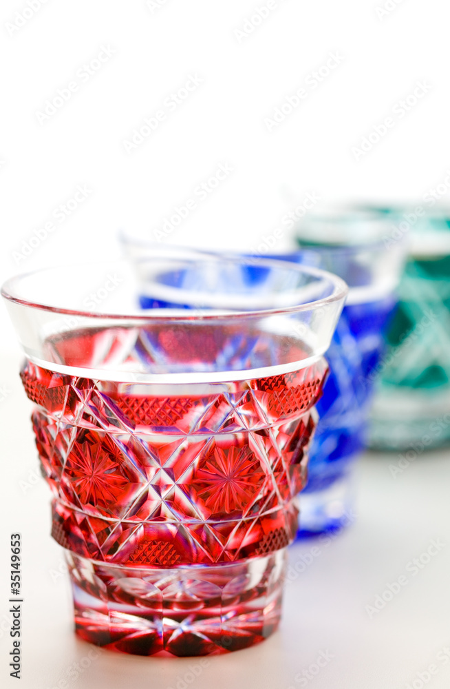 薩摩切子のグラス Stock 写真 | Adobe Stock