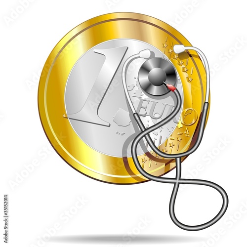 Euro Malato Stetoscopio-Sick Euro Currency Stethoscope