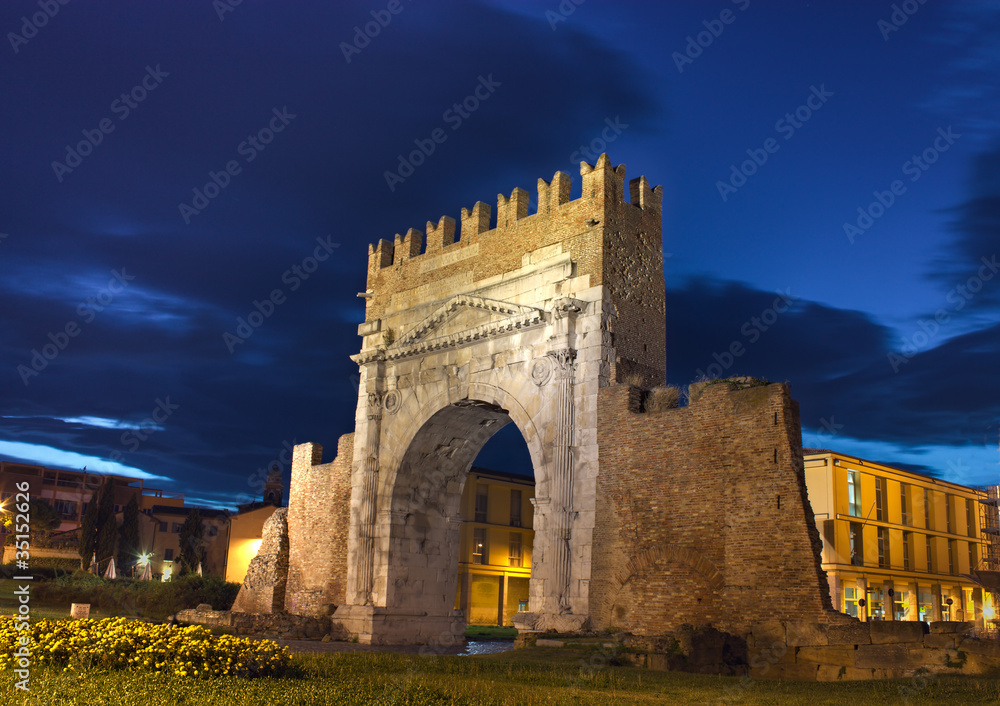 Rimini, the arch of Augustus
