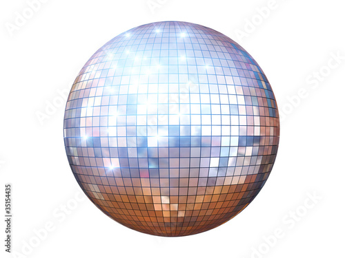 Fototapet disco ball isolated