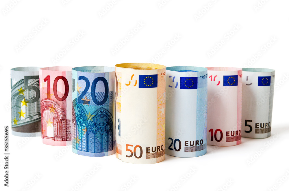 Euro gerollt Euro gerollt