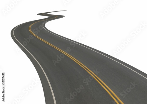 road isolated perspective speed