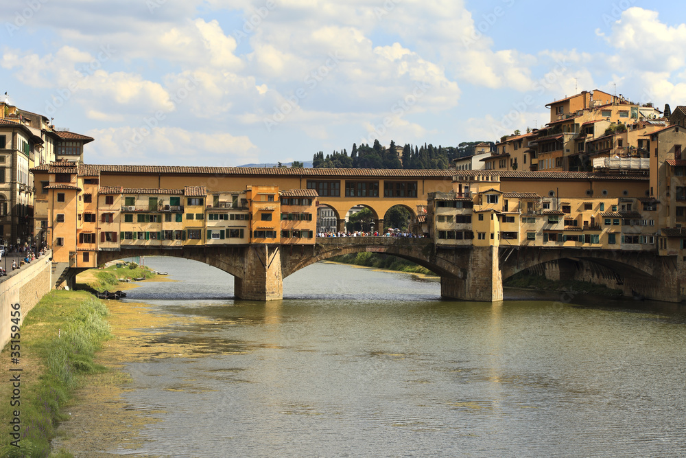 L'Arno ed il Ponte Vecchio, Firenze