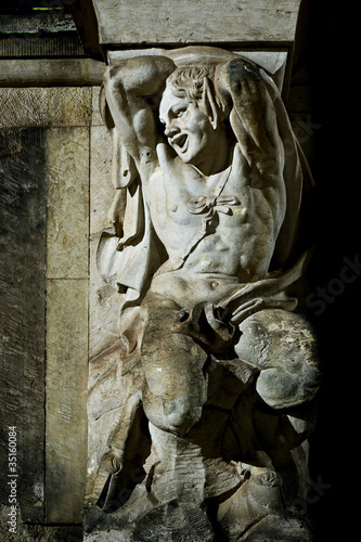 Canvas Print satyr statue Dresden