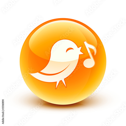 icône oiseau information / bird icon
