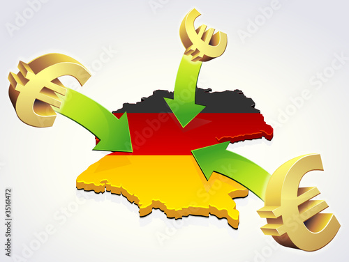 Geben Euro in Deutschland