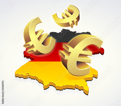 Bewegung der Euro in Deutschland