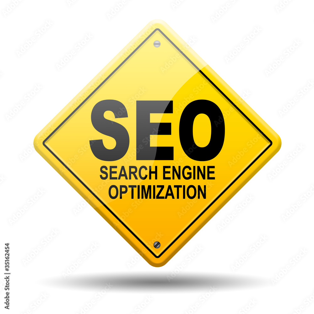 Señal amarilla SEO Search Engine Optimization Señal amarilla SEO Search Engine Optimization