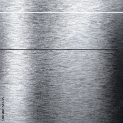 Aluminum metal background with reflections
