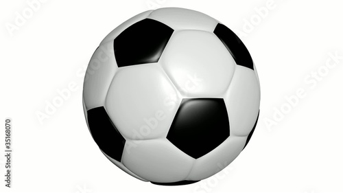 Fußball Animation drehend