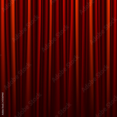 Seamless red curtain