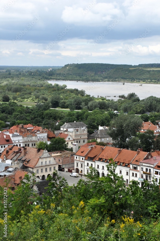 Kazimierz Dolny in Poland, view from Three Crosses Hill