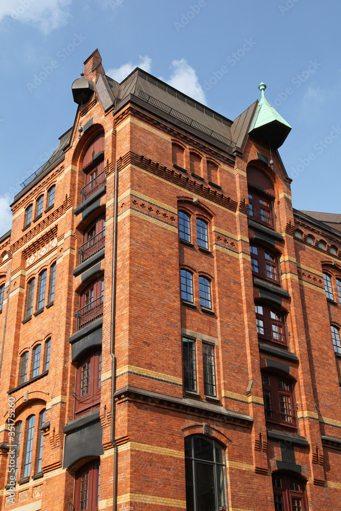 historisches Lagerhaus in der Speicherstadt, Hamburg