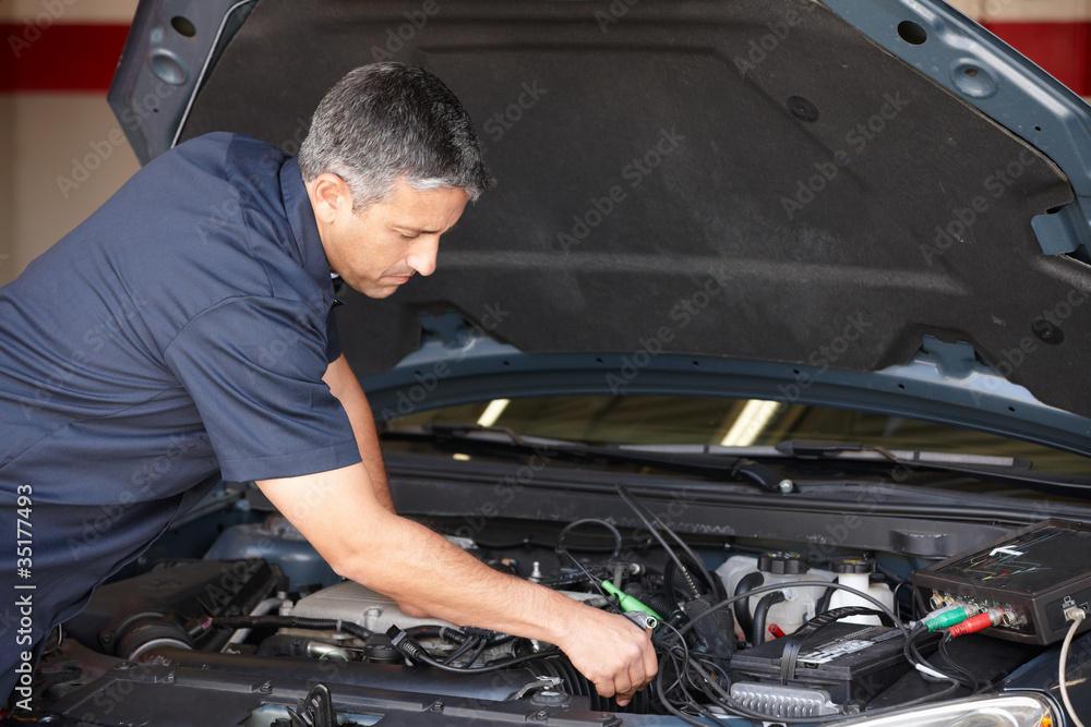Mechanic at work Mechanic at work