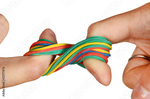 Принти на полотні Rubber band