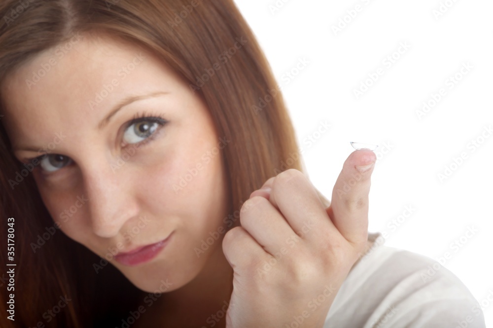 contact lense (focus on lense and white background) contact lense (focus on lense and white background)