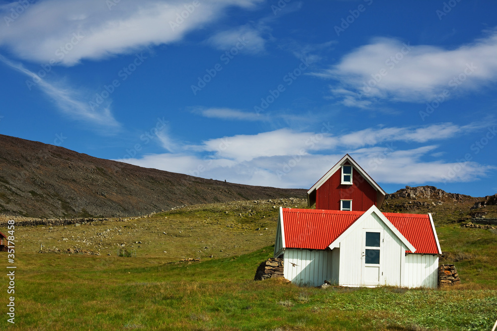 Hut in mountain Hut in mountain