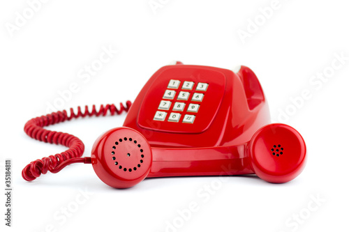 Wallpaper Mural Red Old Telephone Torontodigital.ca