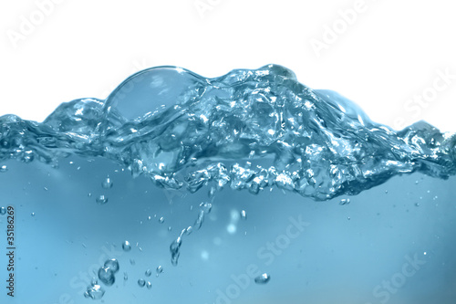 background splashing water