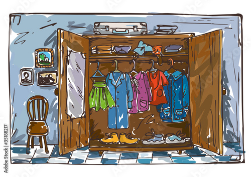 illustration with room