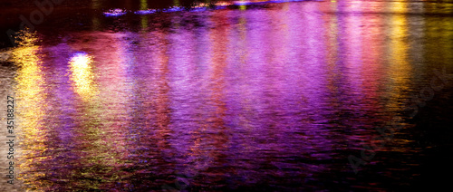 Night water reflection