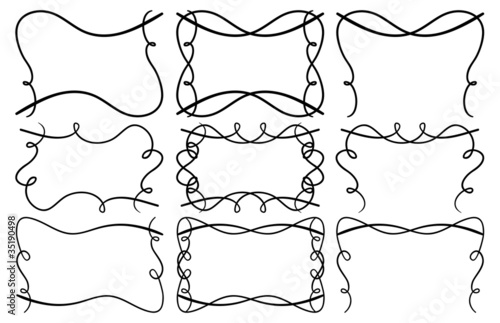 Set of borders