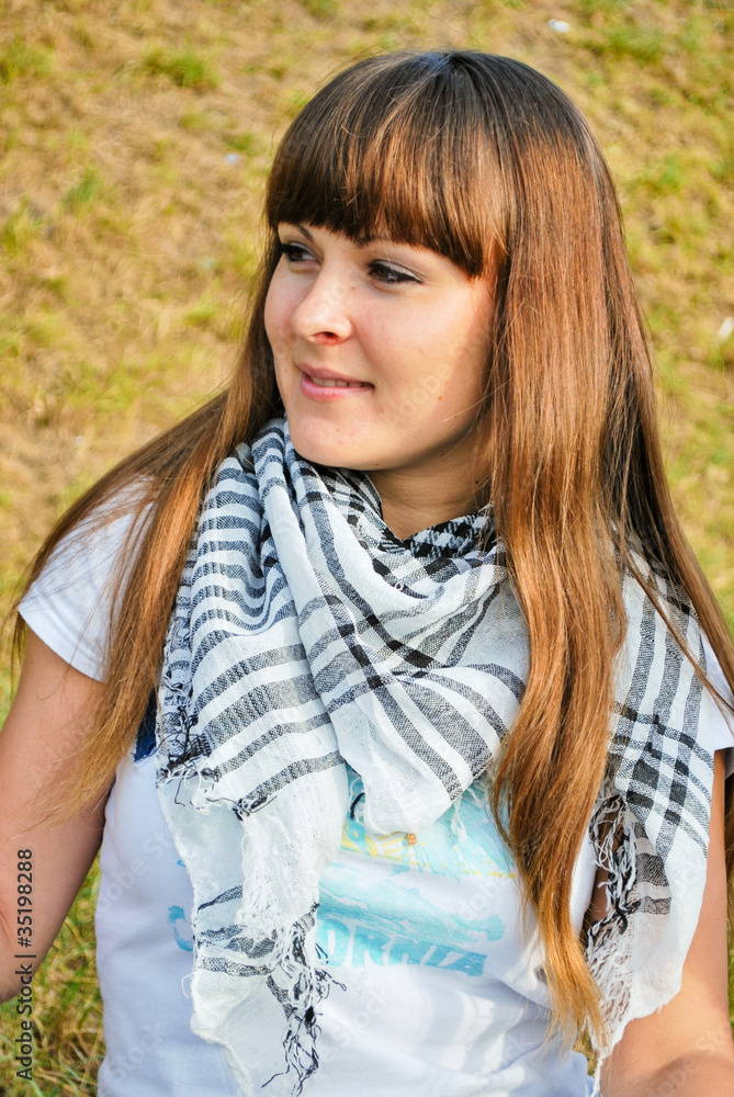 Beautiful young woman enjoying nature Beautiful young woman enjoying nature