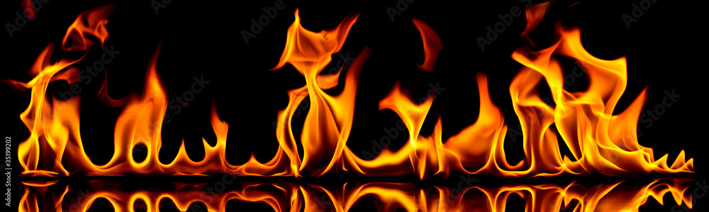 Fototapeta premium Fire and flames.
