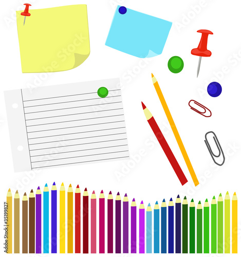 schreibwaren vector set