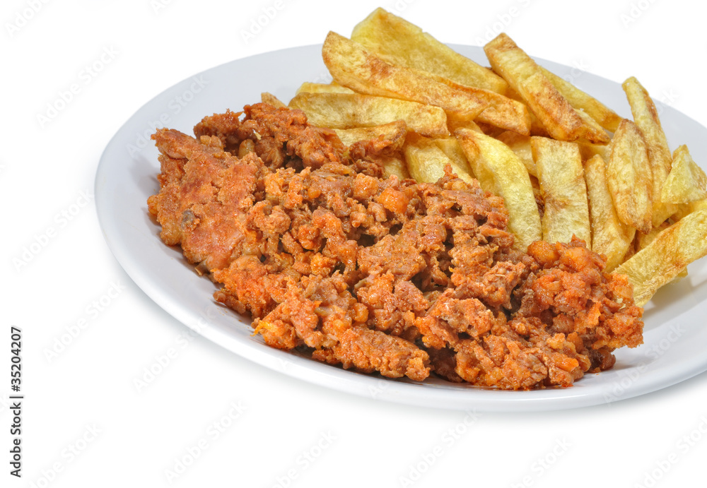Picadillo de chorizo. Picadillo de chorizo.