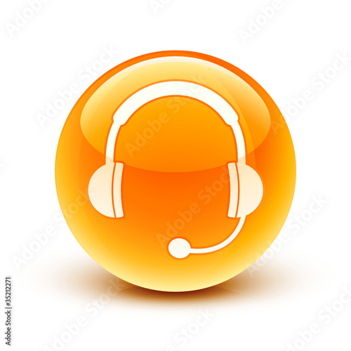 icône casque audio sav / headphone hotline icon