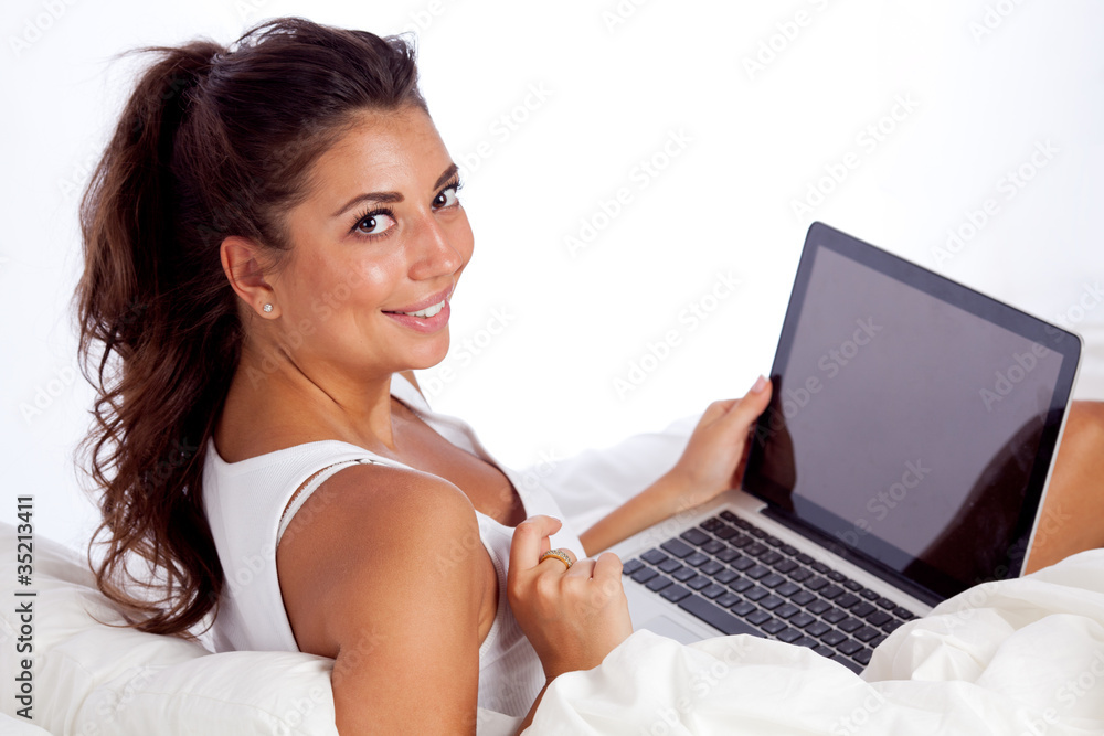 Woman with laptop Woman with laptop