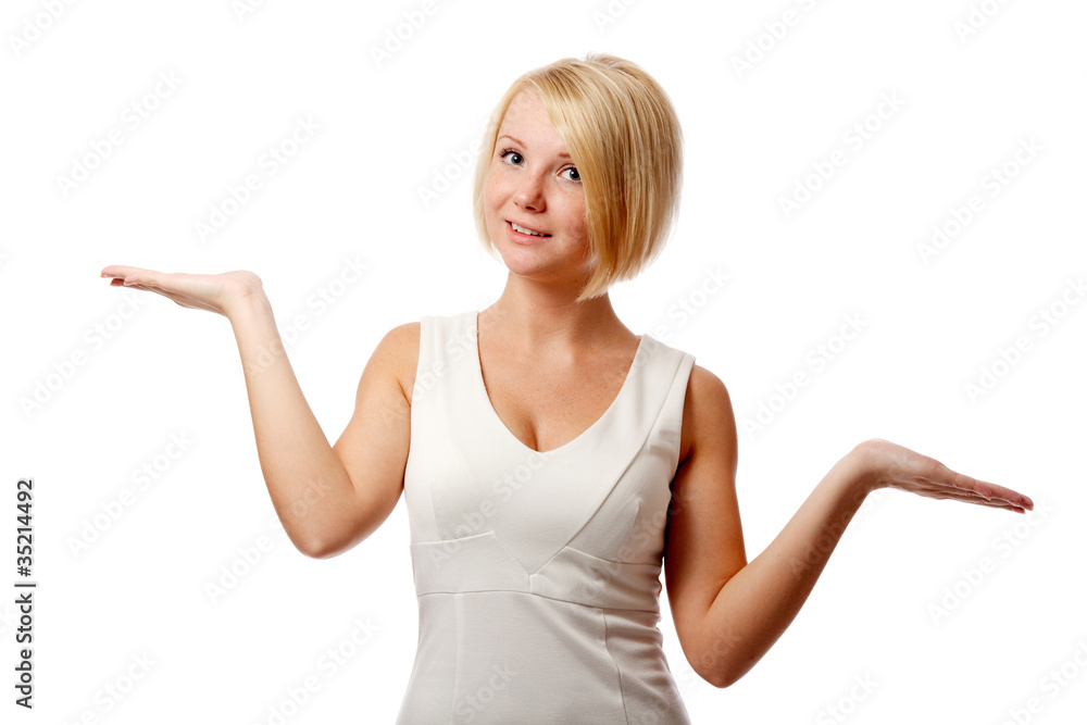 Fototapeta premium Woman chosing.